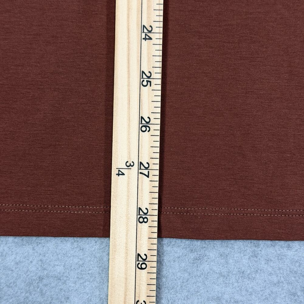Kenneth Cole Mens V-Neck T-Shirt Large L Brown Sequoia Short Sleeve Stretch NWT - Picture 10 of 10